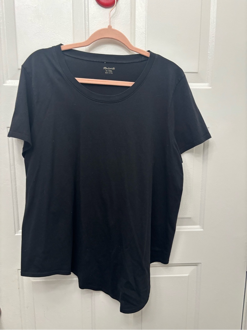Madewell Black Short-Sleeve Scoop Neck Tee